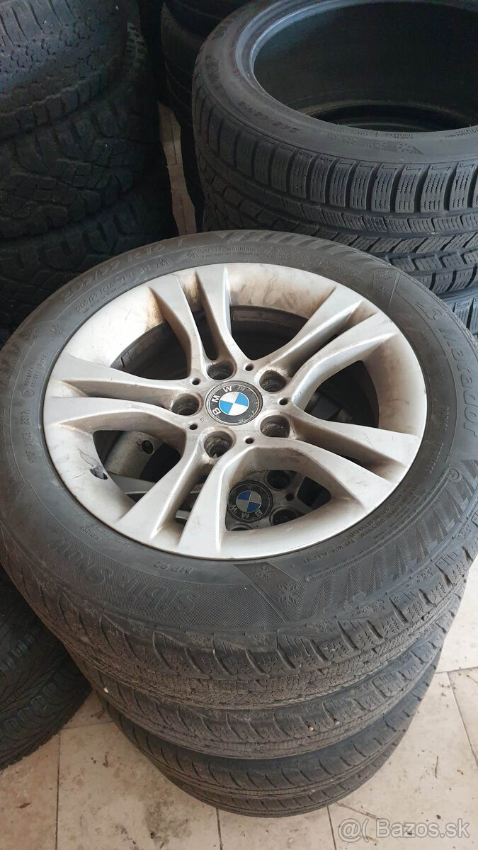 Predám 16" 5x120 BMW disky + 205/55-16 zimné pneu