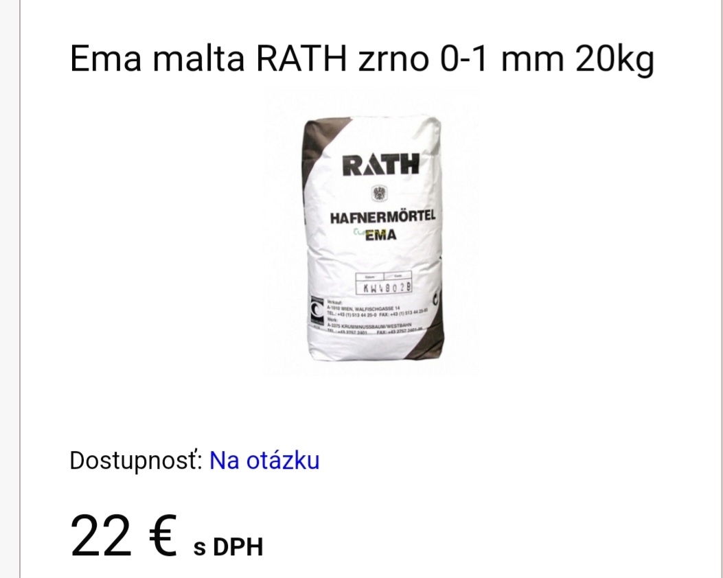 Predám Ema maltu RATH