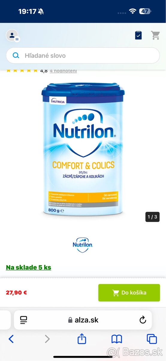 Nutrilon comfort & colics