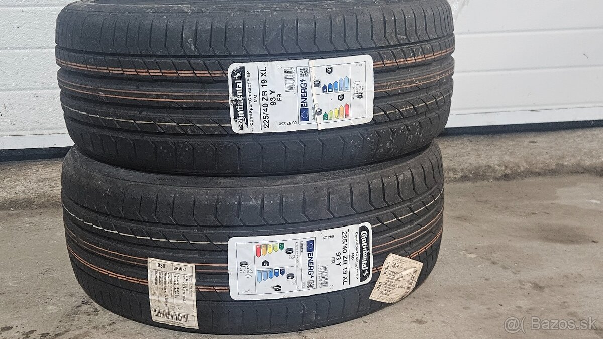 Letné pneumatiky 225/40 r19