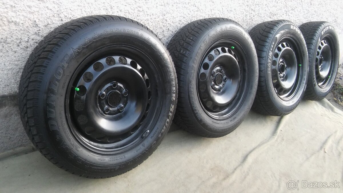 5x112 r16 VW group + zimné 215/60 r16 XL - 8 mm kúpa 2023