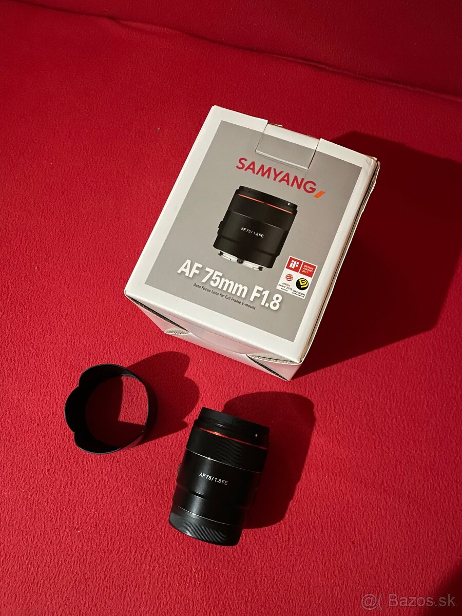 Ako nový Objektív Samyang AF 75 1.8 Sony e-mount