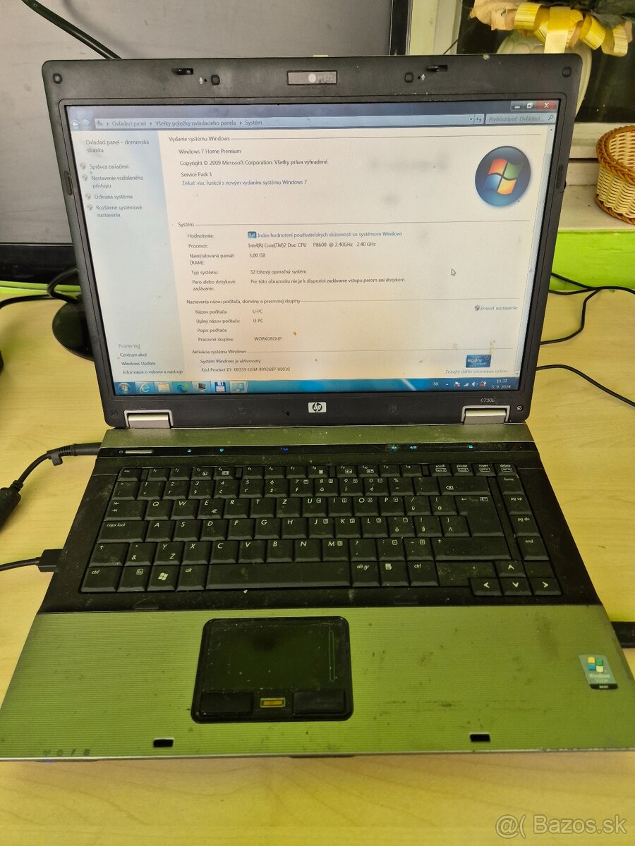 Hp, webcam. Win 7, 640gb hdd. Coreduo