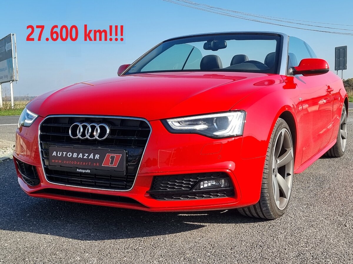 Audi A5 Cabriolet 1.8TFSi S-line S-tronic 177k 27.600 km