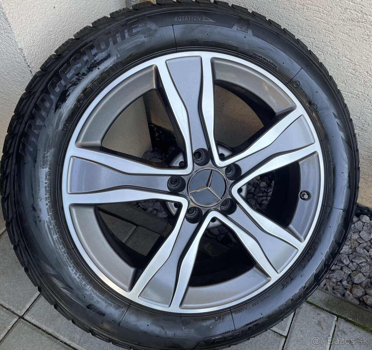 Orig. Mercedes alu disky 5x112  ET48,5 225 50 R17 zimné