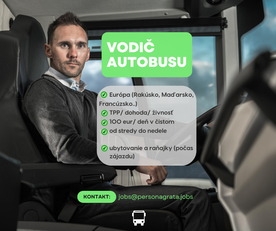 Vodič autobusu pre zájazdy cestovnej kancelárie