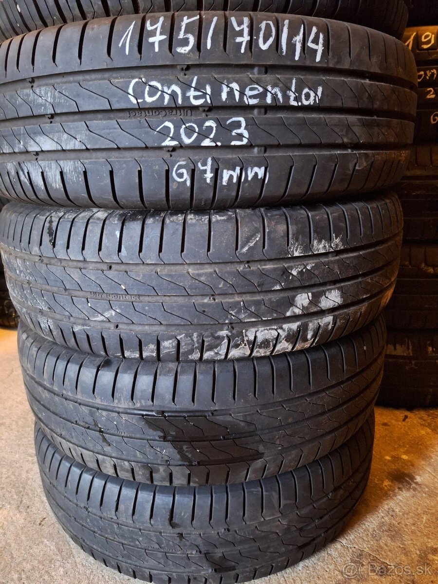 175/70R14 letné 4ks ako nové