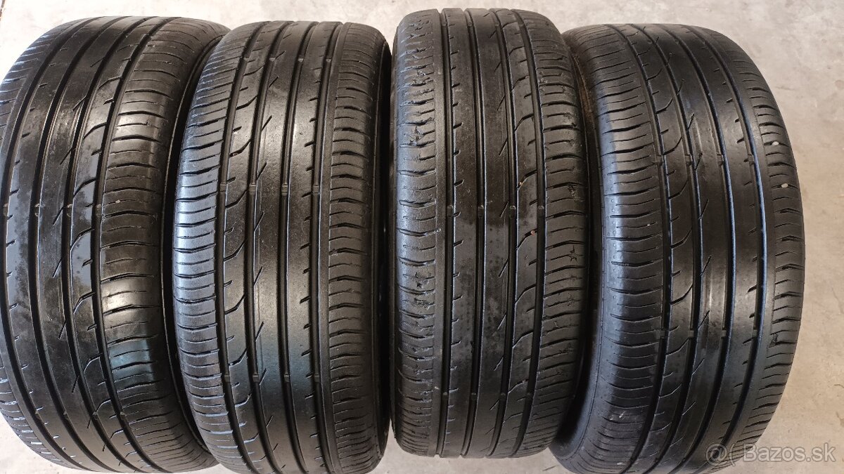 Predám 4ks jazdené letné 195/50r16-84V Continental