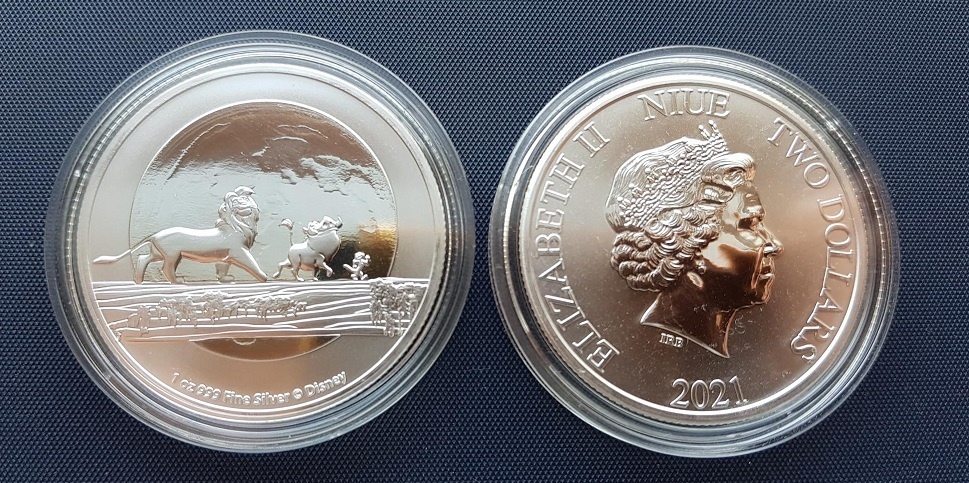 Niue Disney Lion King 1oz 2021 investicne striebro