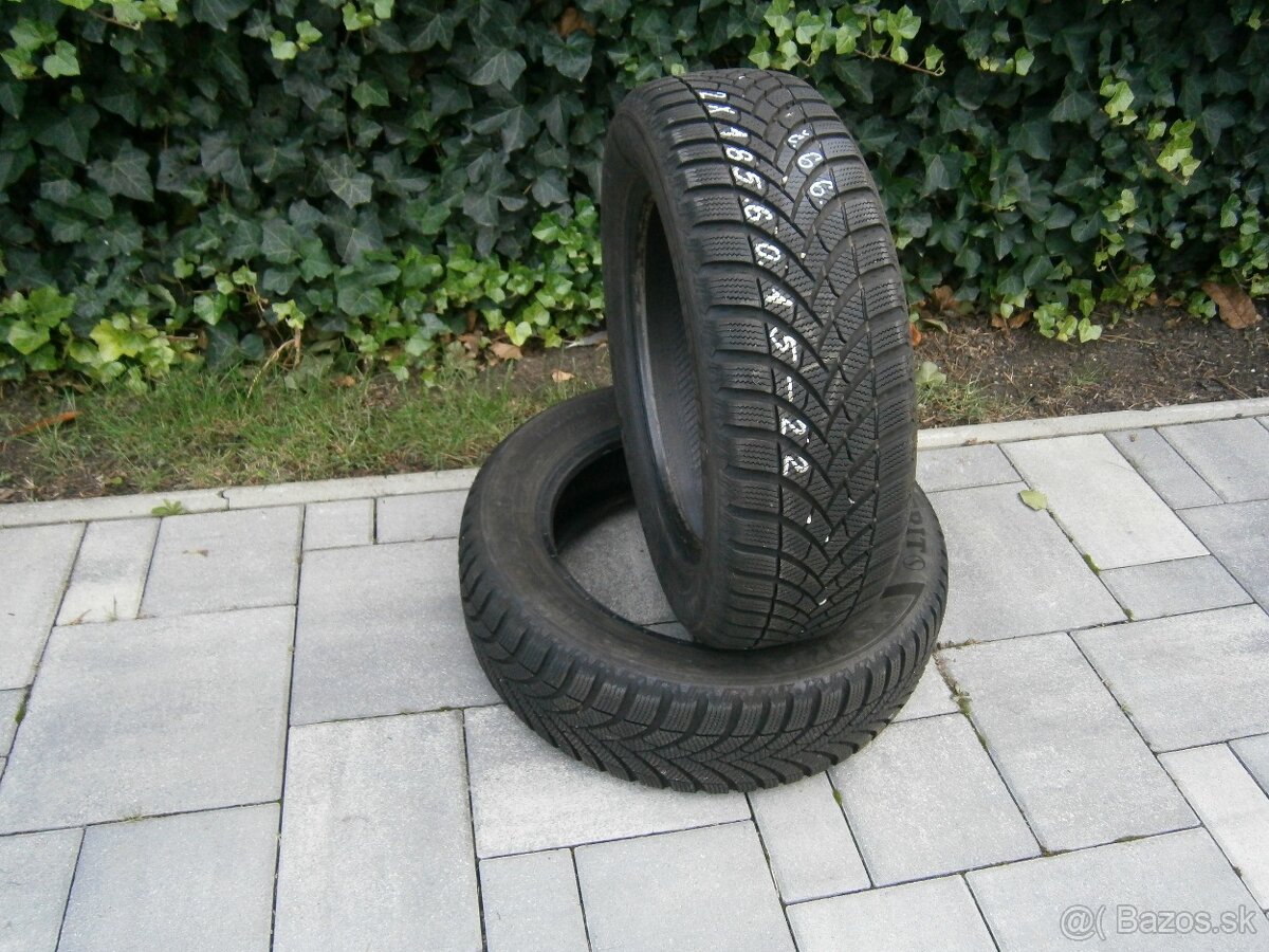 Predám 2x zimné pneu Semperit 185/60 R15 84TXL