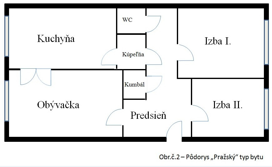 3. izb. byt, Sídlisko nad Jazerom