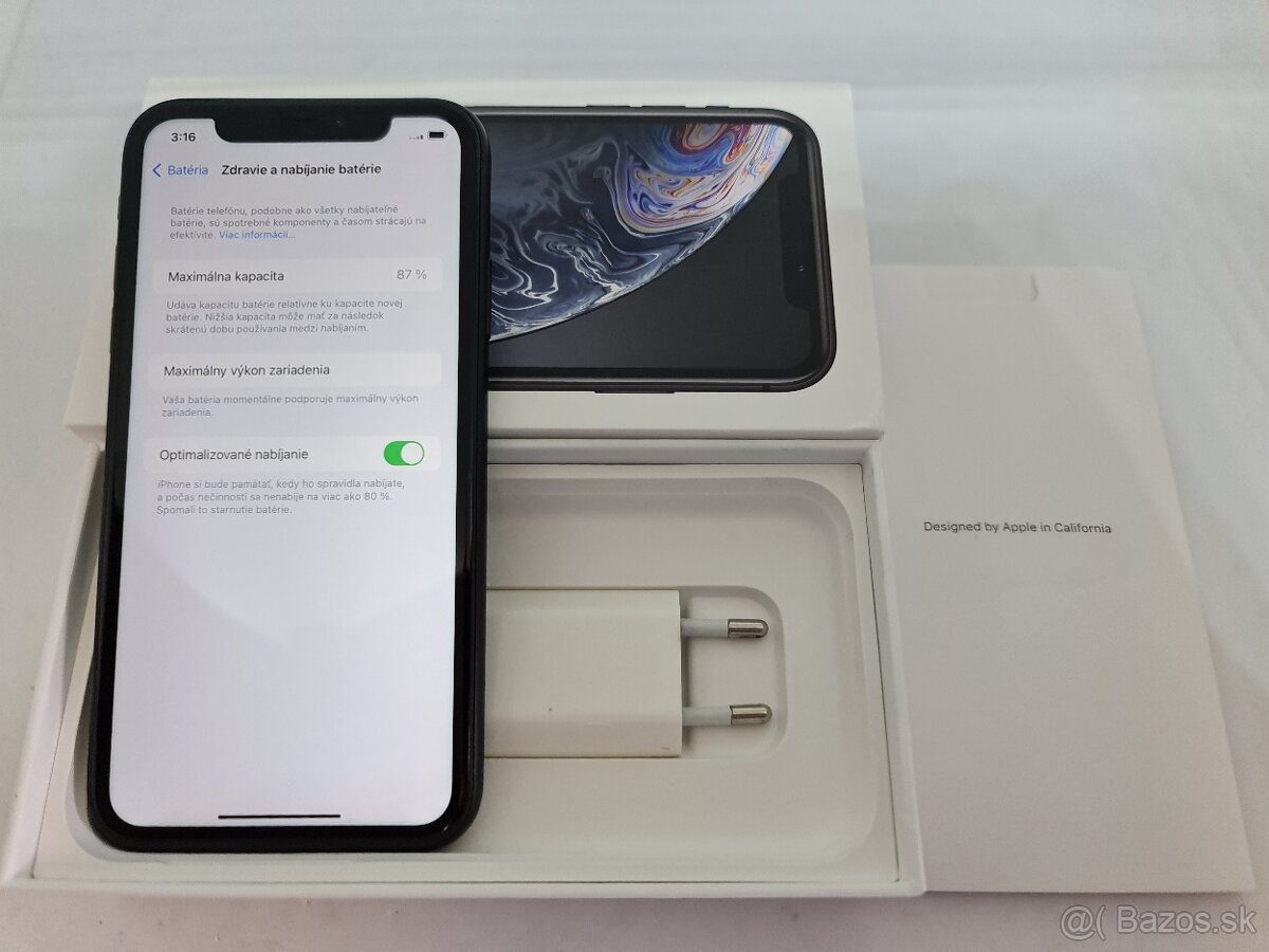 IPHONE XR BLACK 64GB ZÁRUKA - STAV AKO NOVÝ