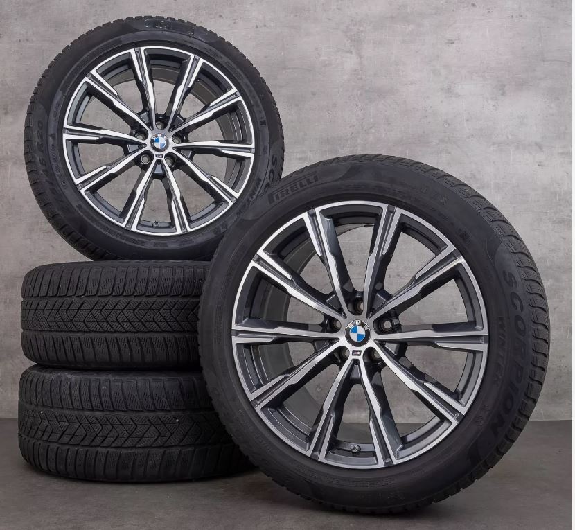 4ks 20"orig.BMW X5 G05 X6 G06 Styling M740+275/45R20 6,5mm