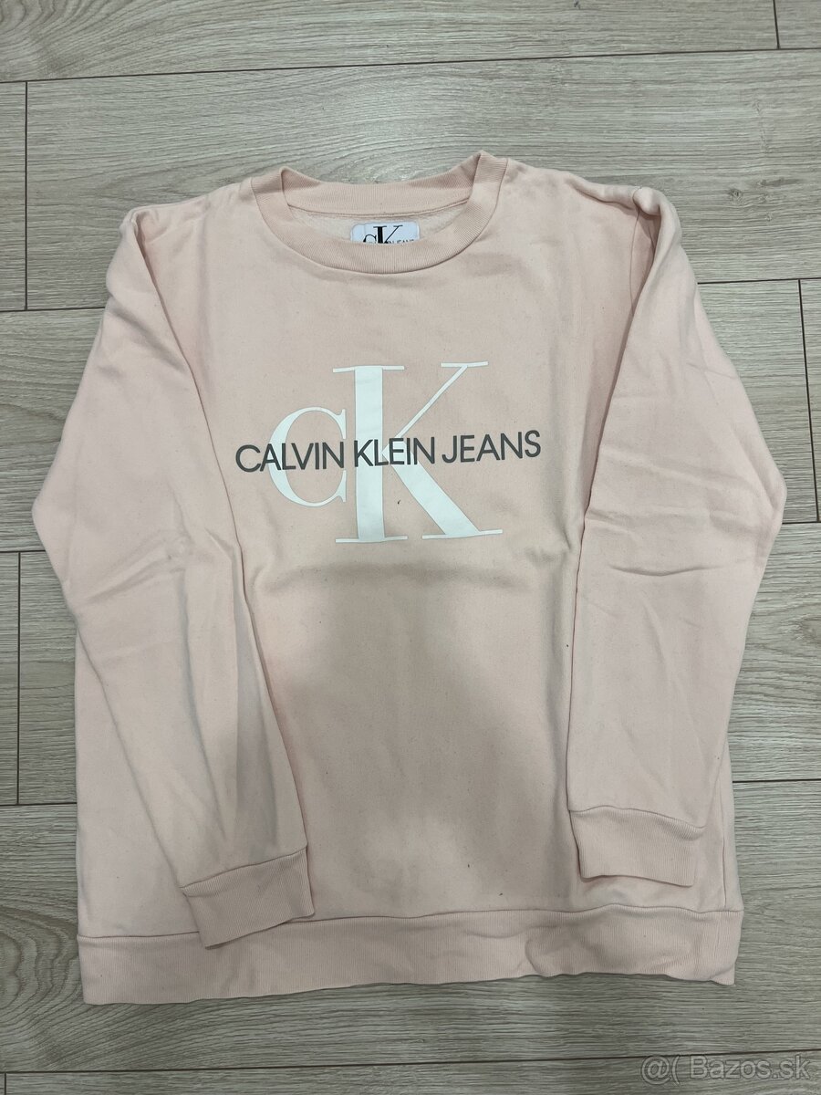 Ružová Calvin Klein mikina (vel S/M)