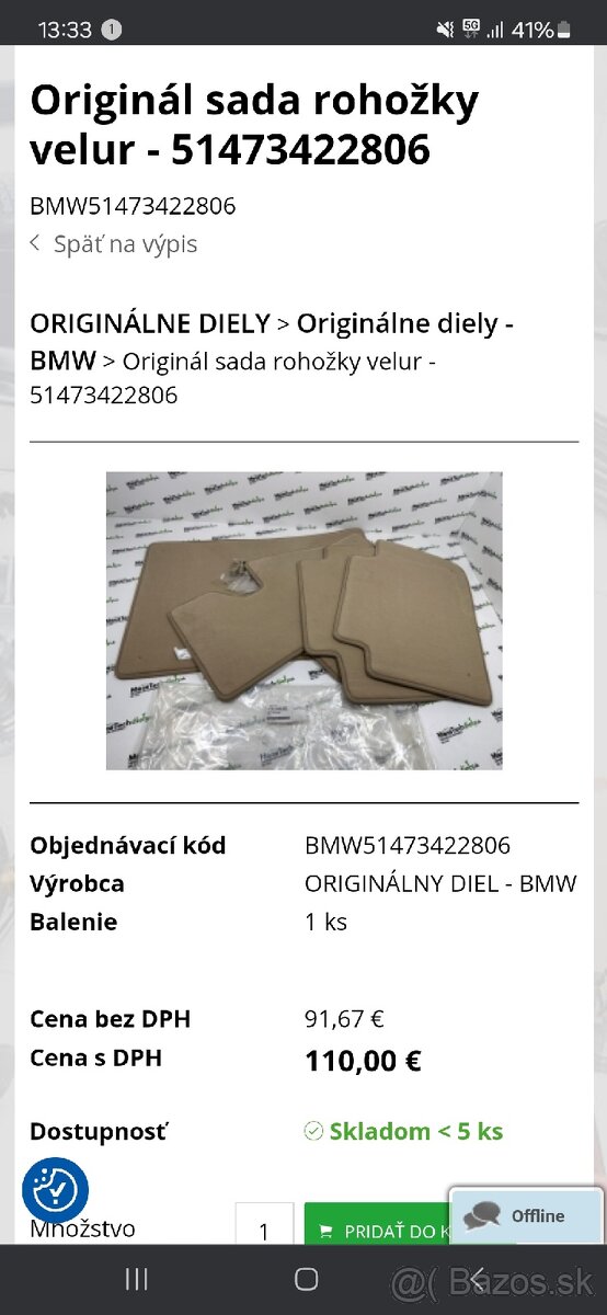 Bmw x3 koberce