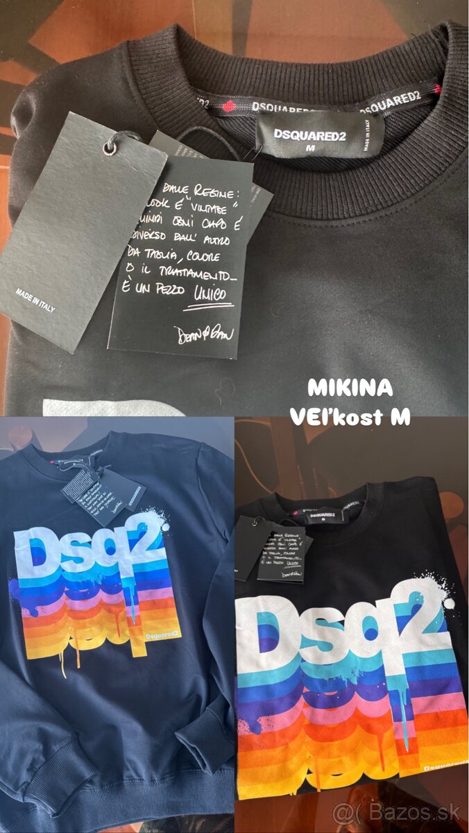 Dsquared mikina veľkosť M