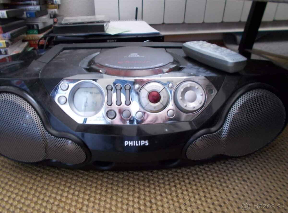 Stereo Philips AZ Expanzium sieť 220v/baterky