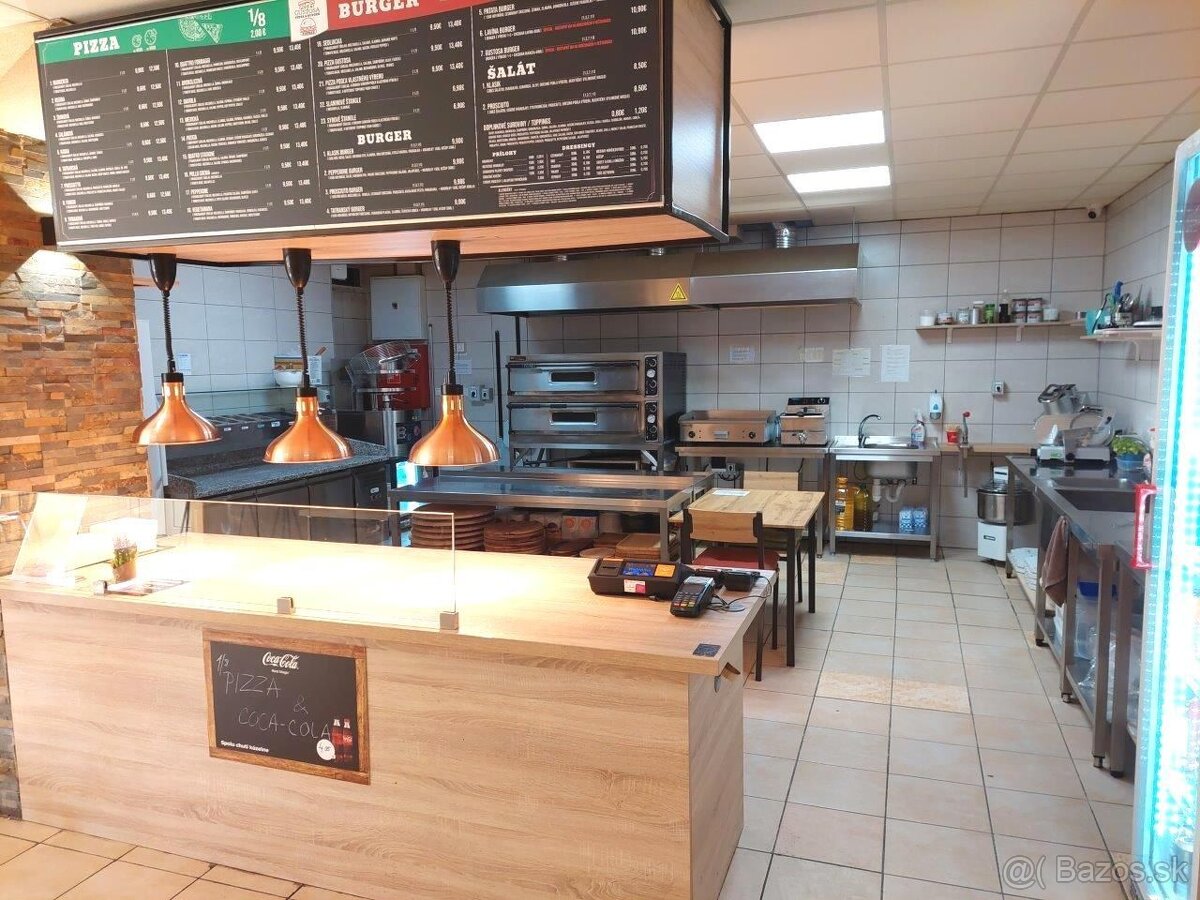 NOVÁ CENA: PIZZERIA, POPRAD CENTRUM, ROZLOHA PREVÁDZKY 100M2