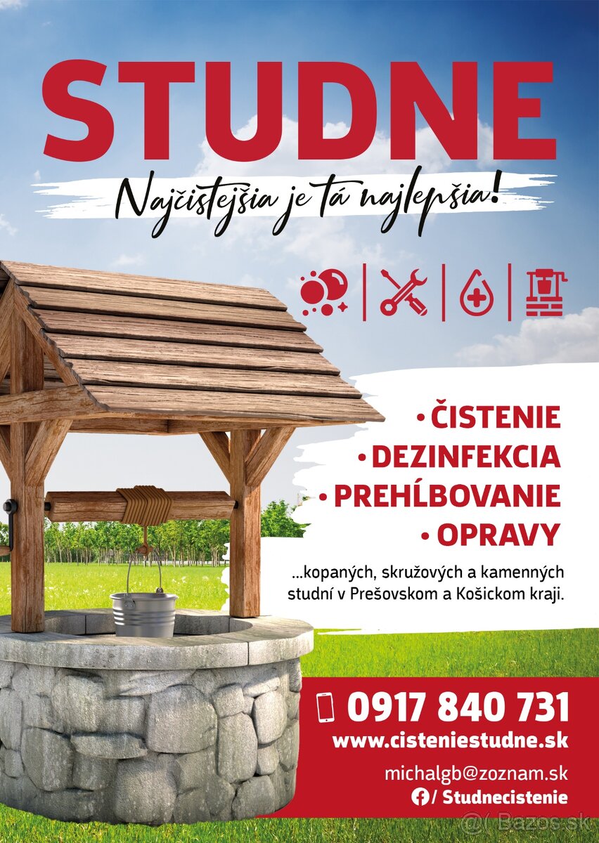 STUDNE - čistenie