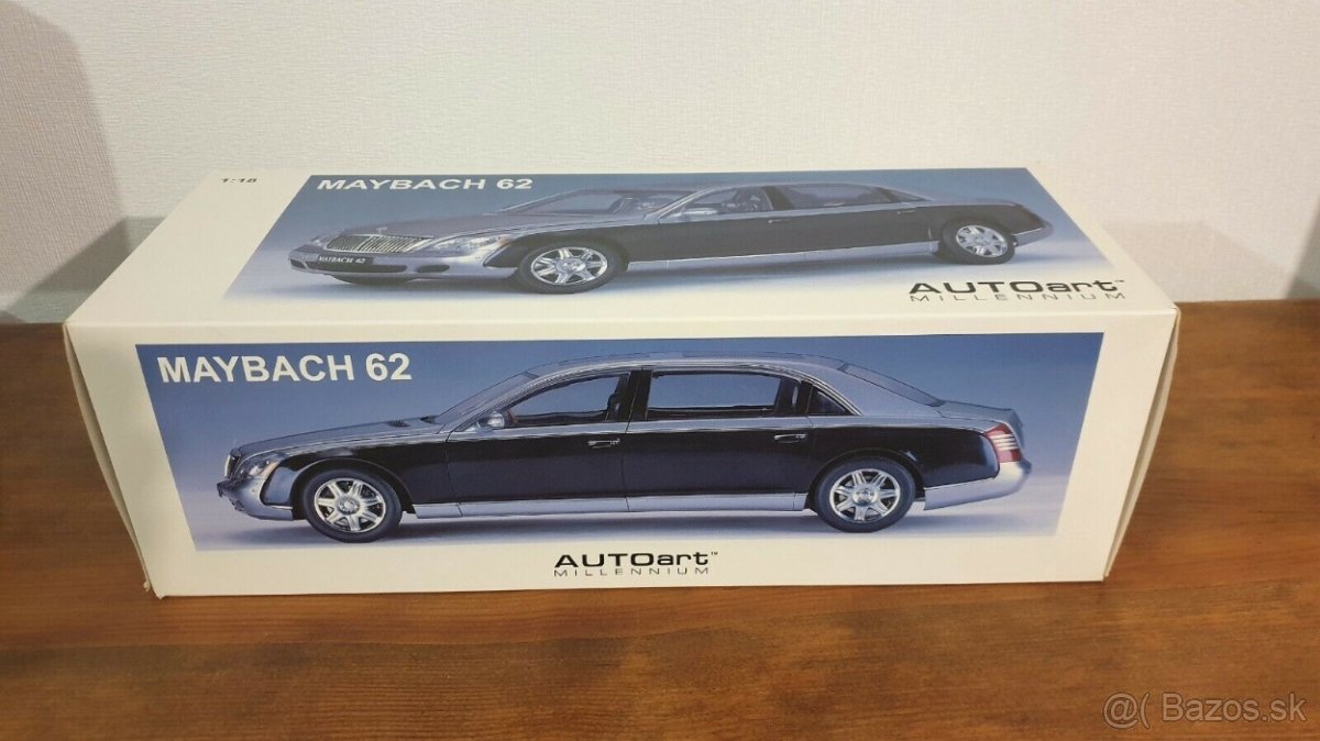 199€ AKCIA -1:18 MAYBACH 62 LWB = 34CM DLHÝ MODEL  /AA76151/