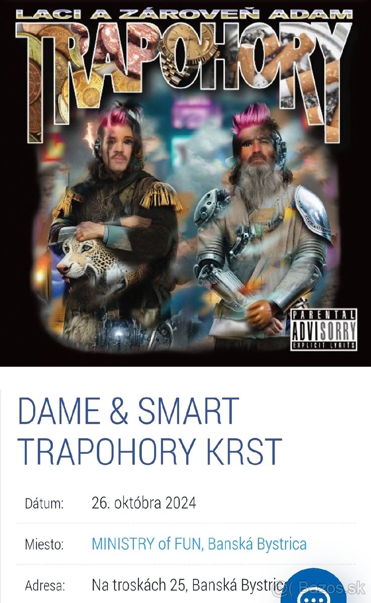 TRAPOHORY KRST DAME&SMART