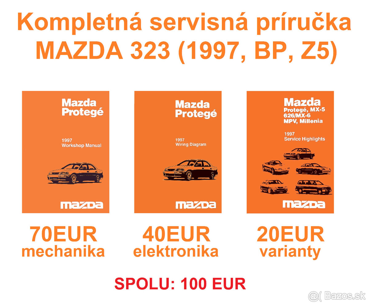 Servisná príručka MAZDA 323 Protege 1997 BP MX