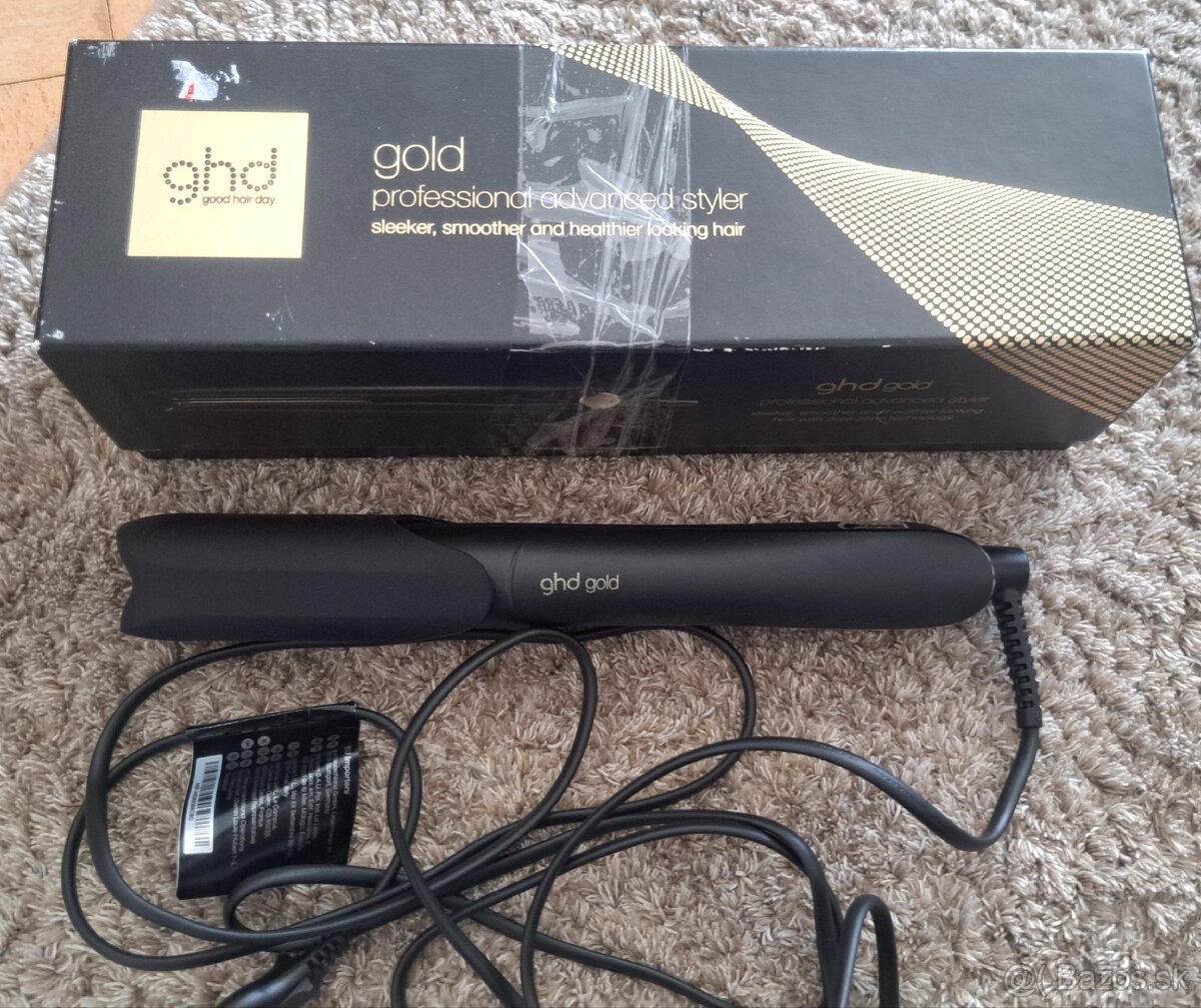 Žehlička GHD V Gold Styler, Žehlička na vlasy (čierna)

