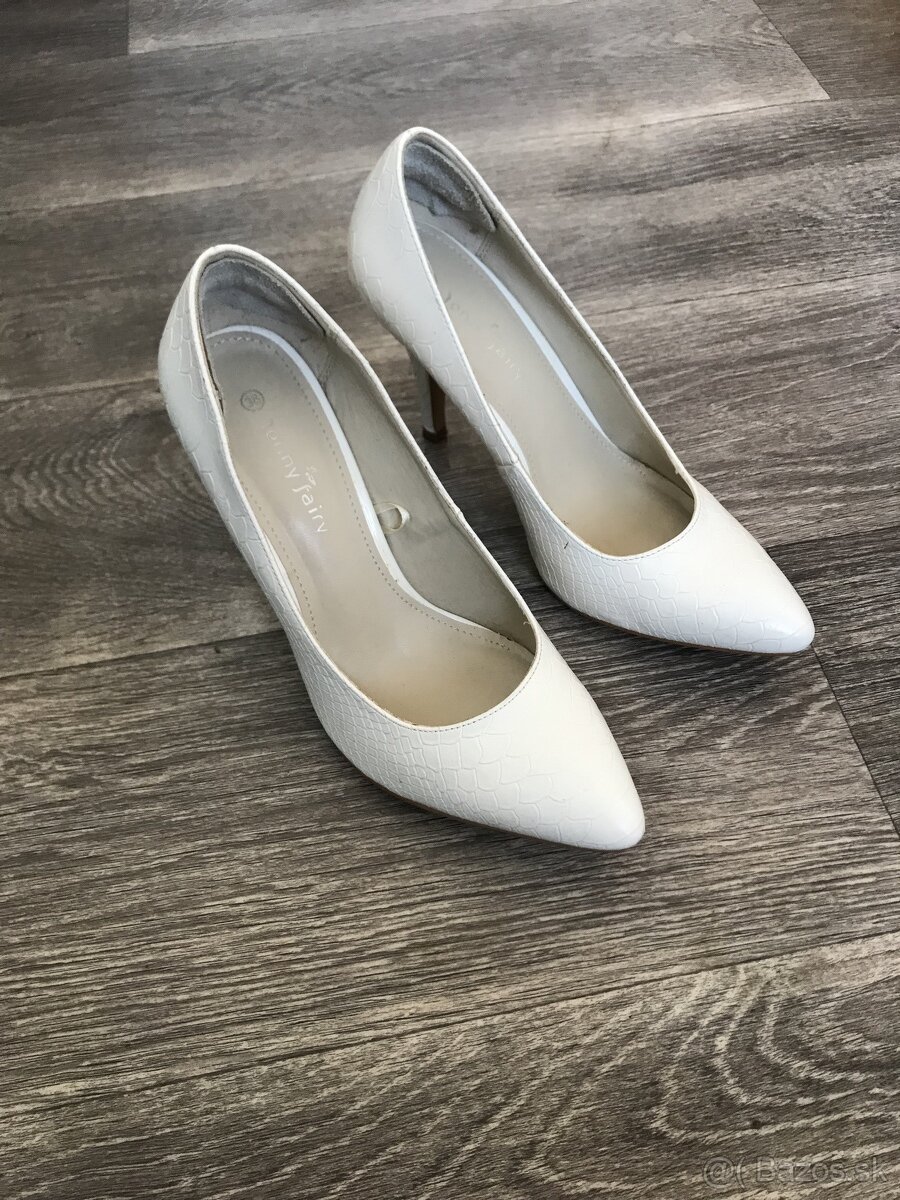 Biele topánky lodičkyJenny Fairy 38