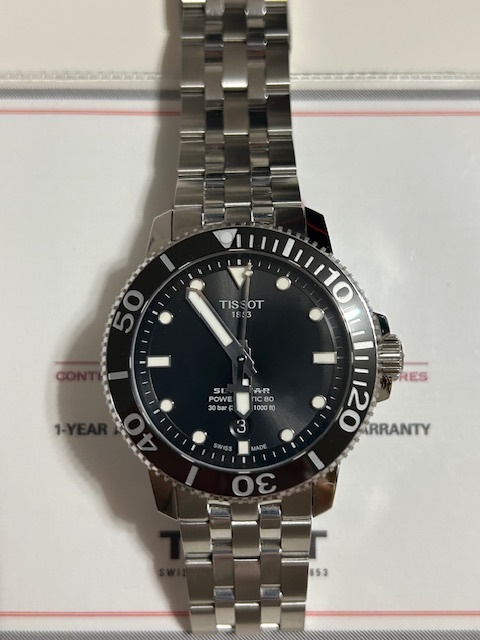 TISSOT T-SPORT SEASTAR, POWERMATIC 80, 43 MM