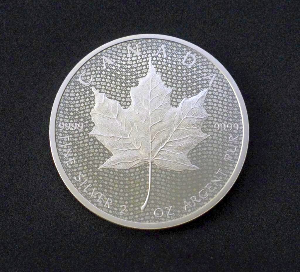 Strieborný maple leaf 2 oz 2017