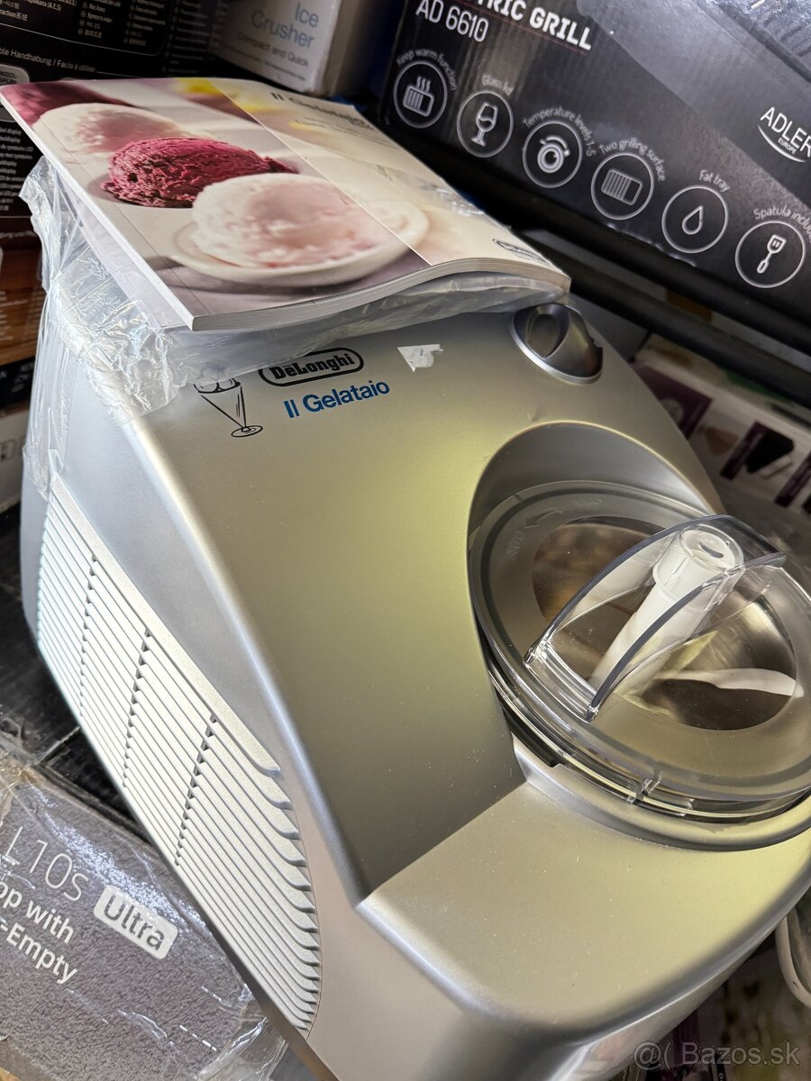 Zmrzlinovač DeLonghi Il Gelataio ICK6000 / 230 W / strieborn