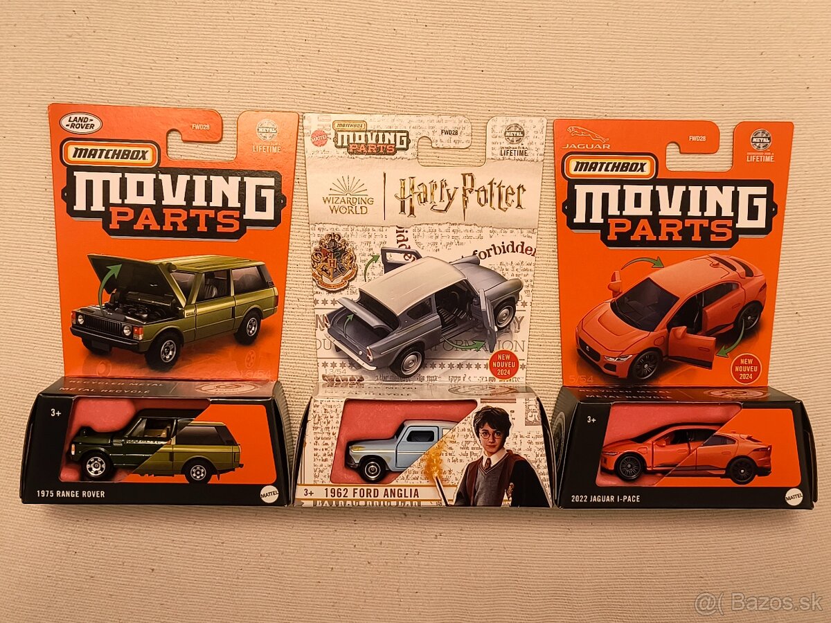 Matchbox Moving Parts - Range Rover, Ford Anglia, Jaguar