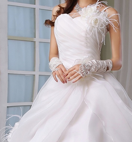 Jednoduché svadobné šaty veľkosť 36 - 38