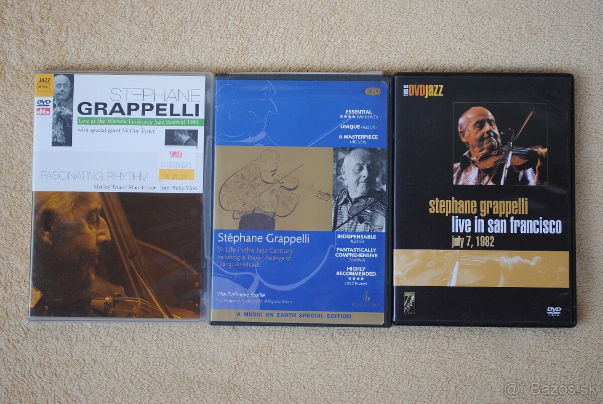 Stephane Grappelli DVD - 3 kusy