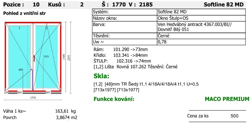 Predám NOVÉ plastové okná VEKA 82MD