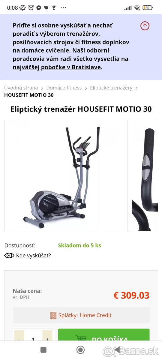 Eliptický trenažér