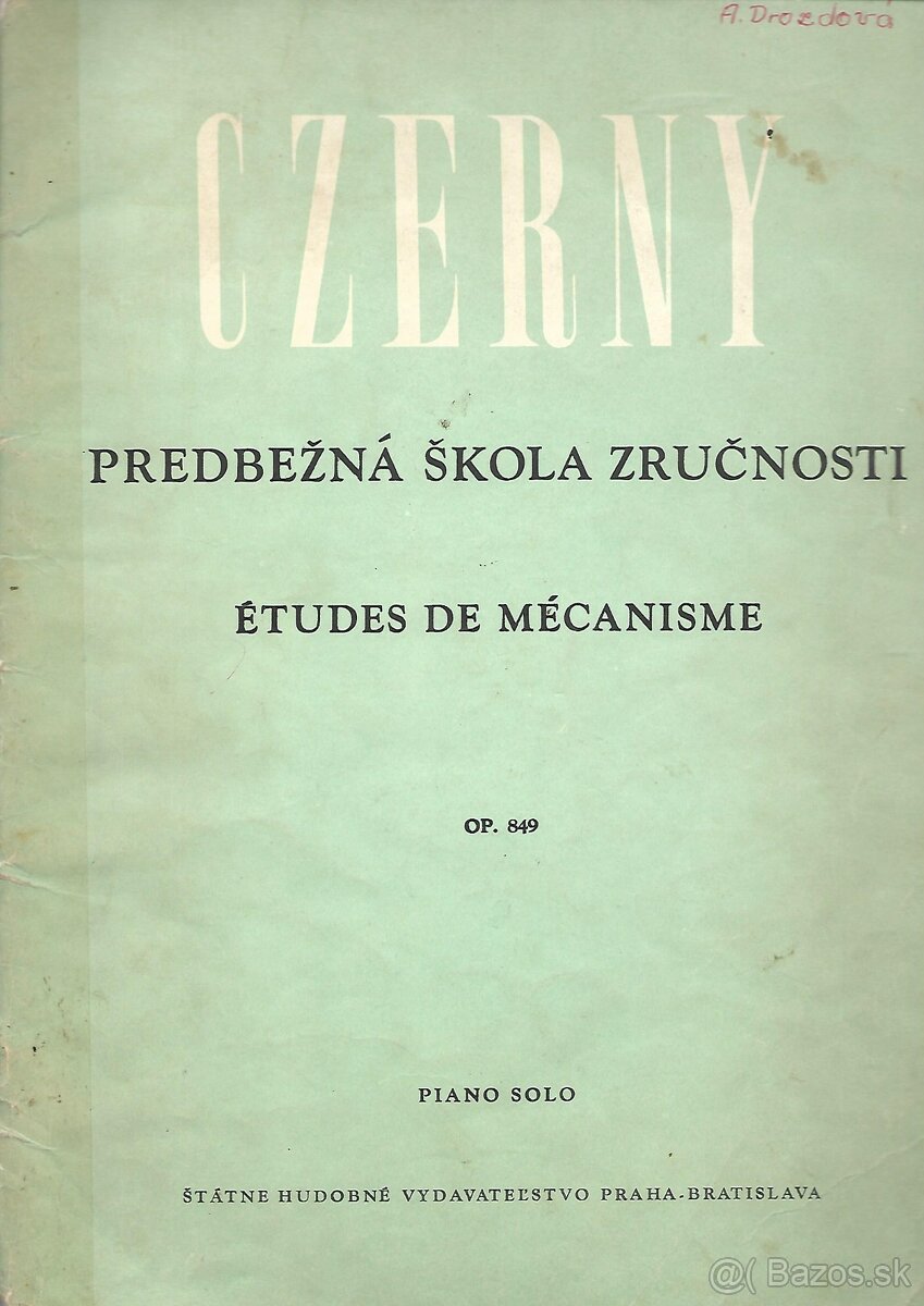 CZERNY - Predbežná škola zručnosti, op. 849 (39)