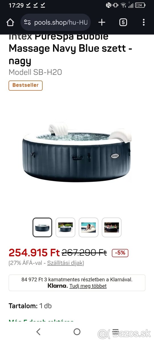 Predám Intex Massage jakuzzi Modell SB-H20