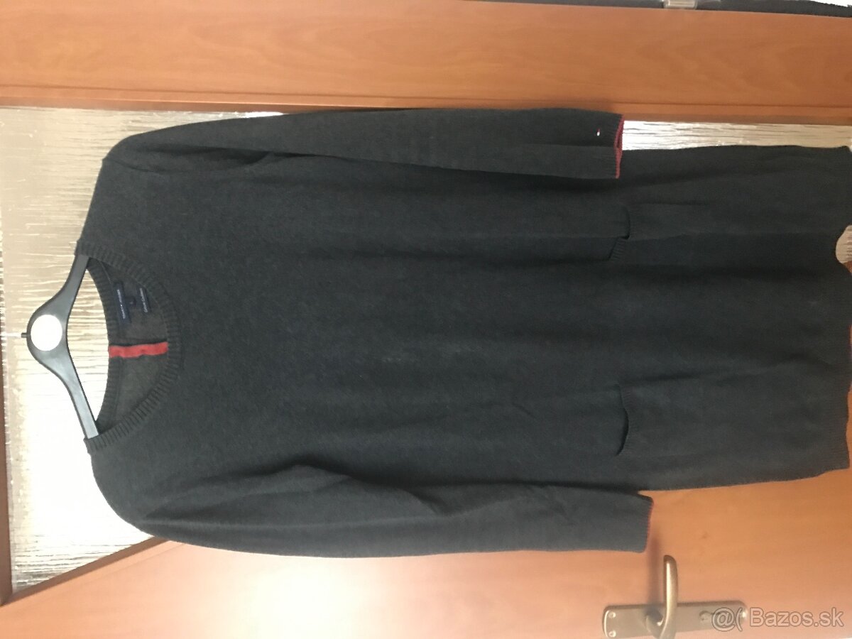 TOMMY HILFIGER originál cotton/kasmir damske saty L