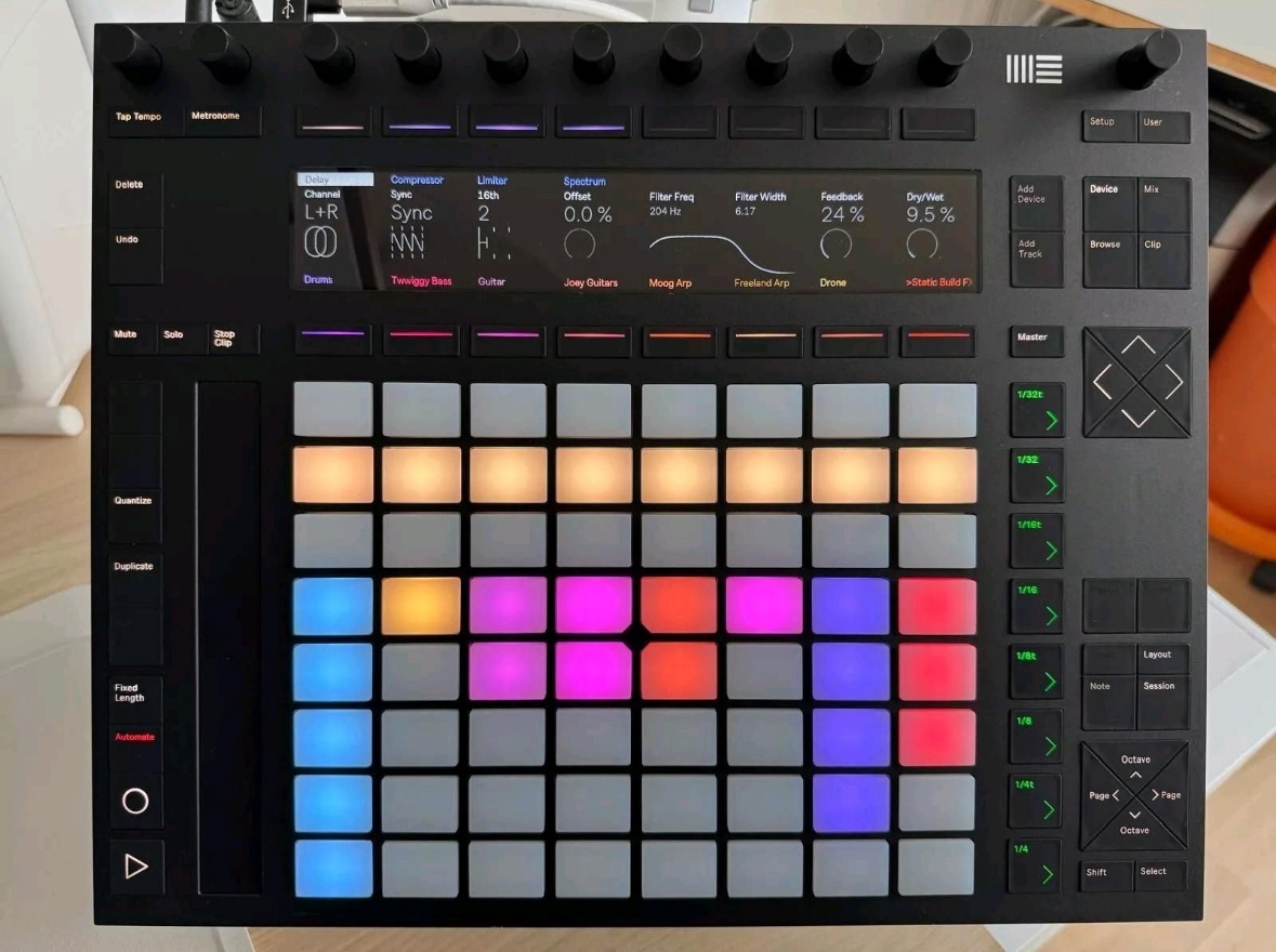 Ableton Push 2 top stav