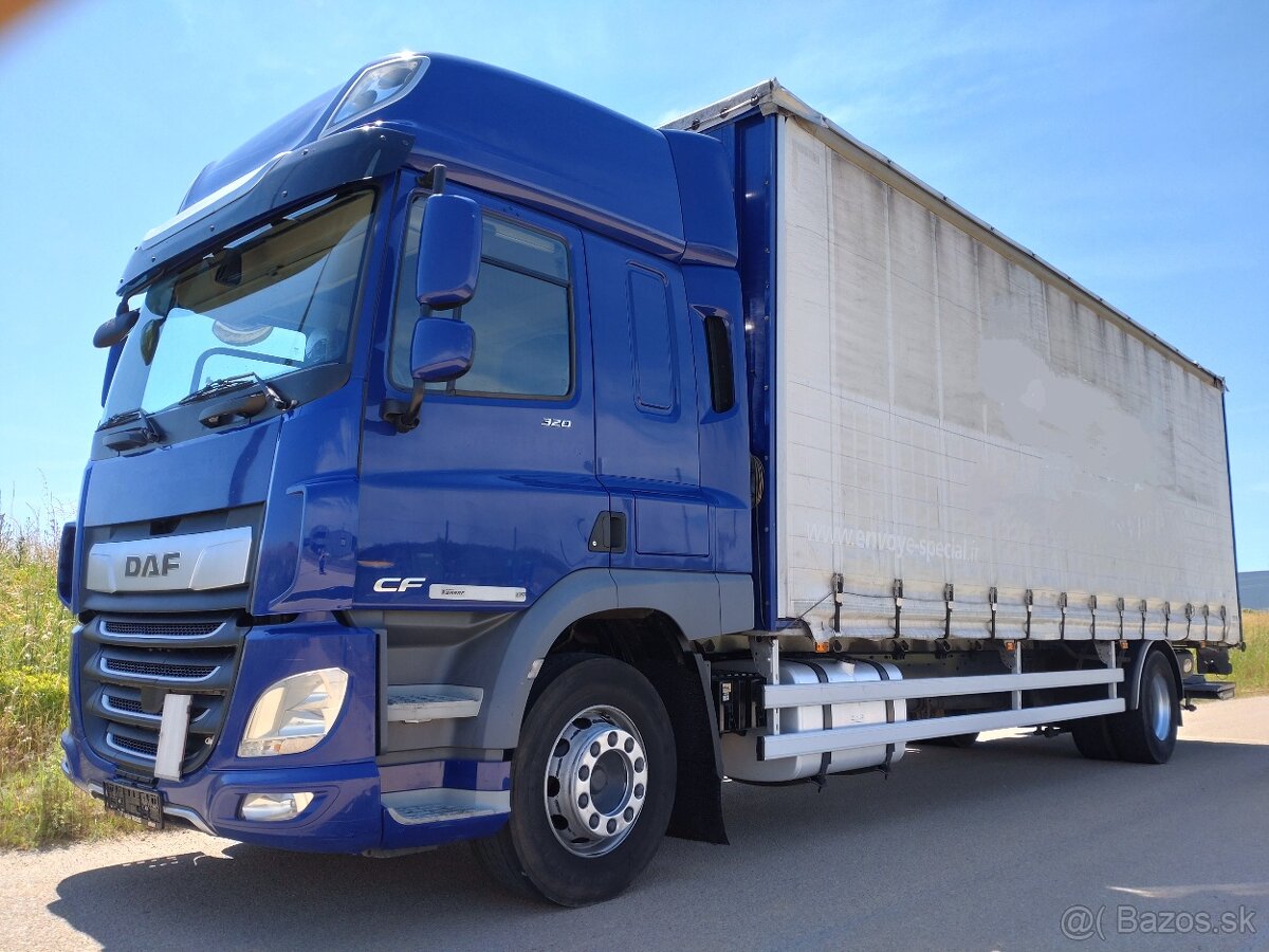 DAF CF 320 FA Euro 6  - 18t - 21 Europalet - Čelo - Lůžko