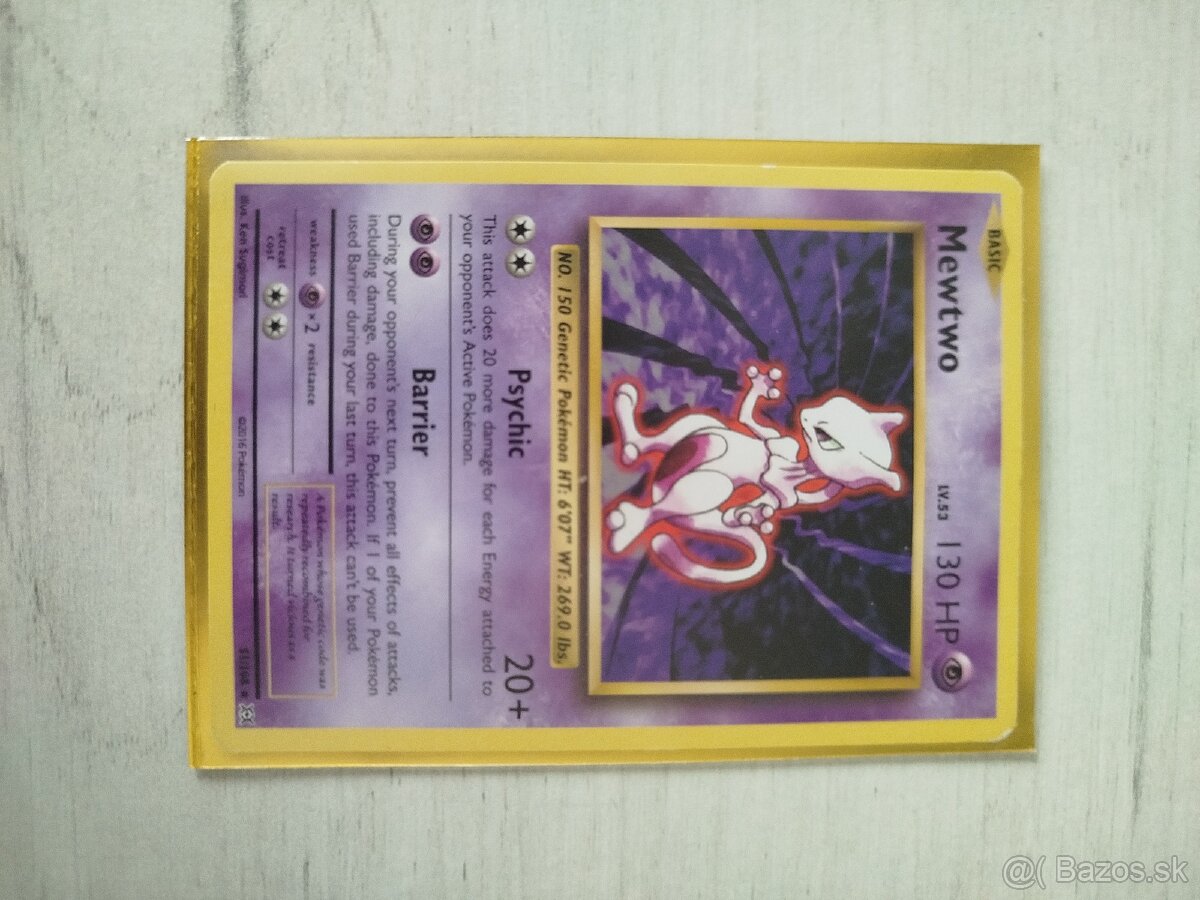 Pokémon karta Mewtwo