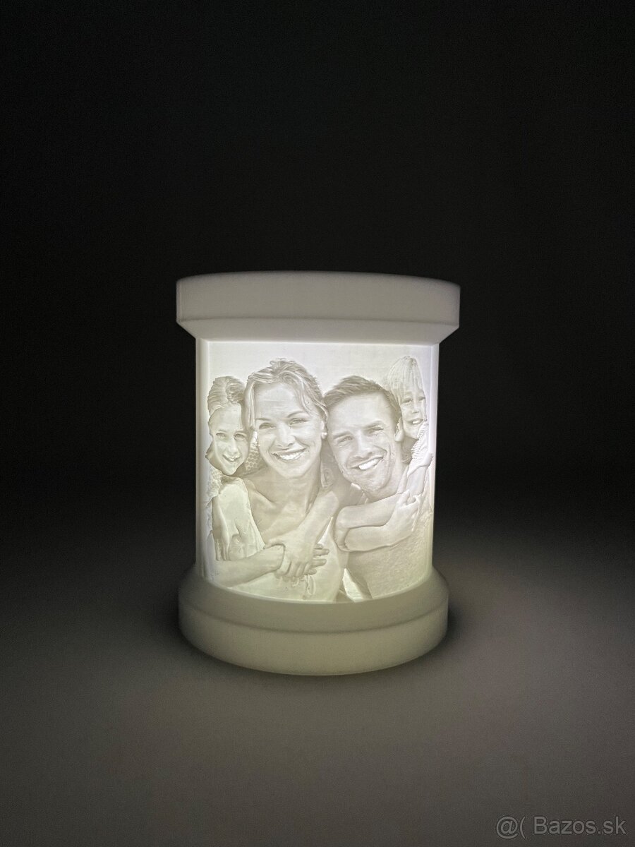 3D svietiace fotky - litografia / lithophane