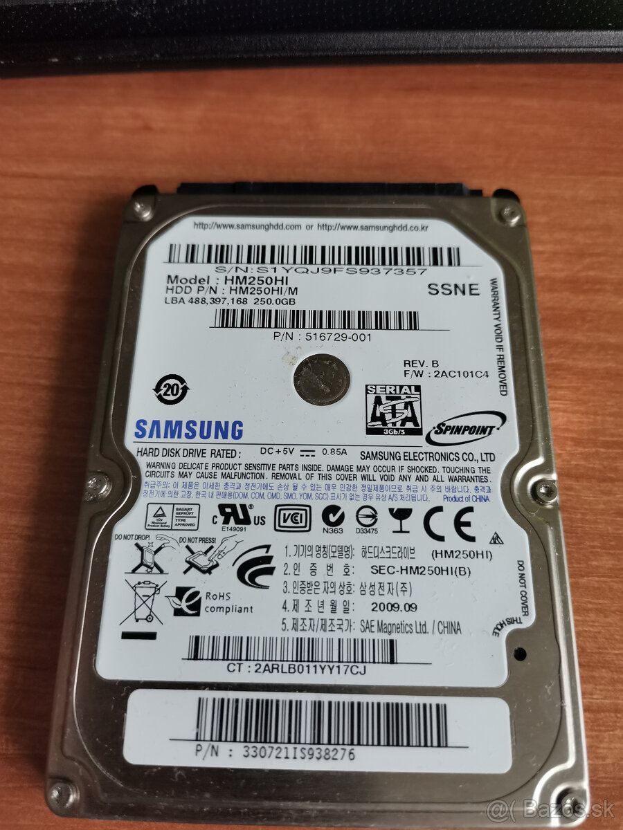 HDD Samsung 250GB