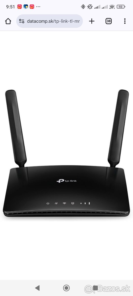 Predám TP-Link TL-MR6400 LTE/GSM router