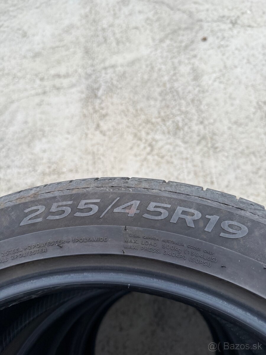 4x pneu HANKOOK 255/45R19