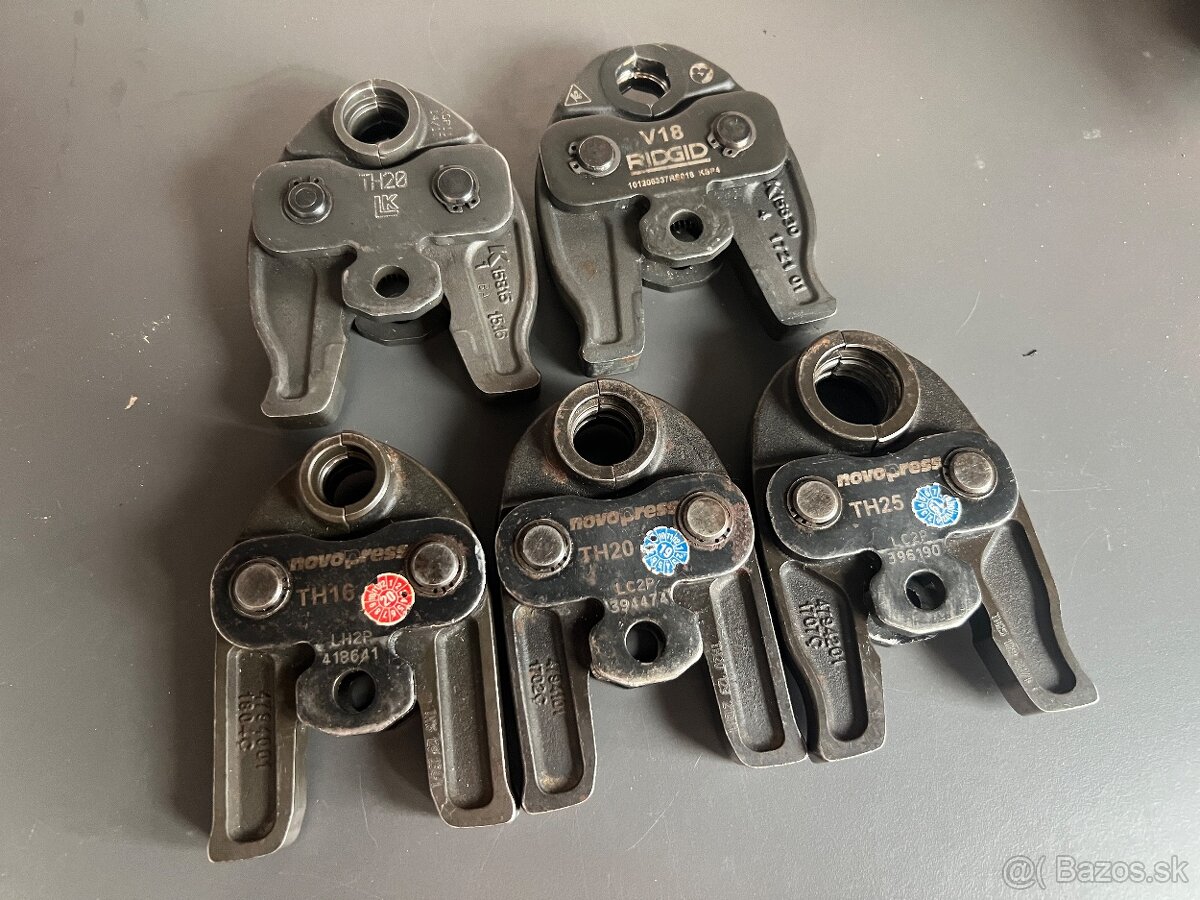 Ridgid (V18), Novopress (TH16,TH20,TH25), LK (TH20)