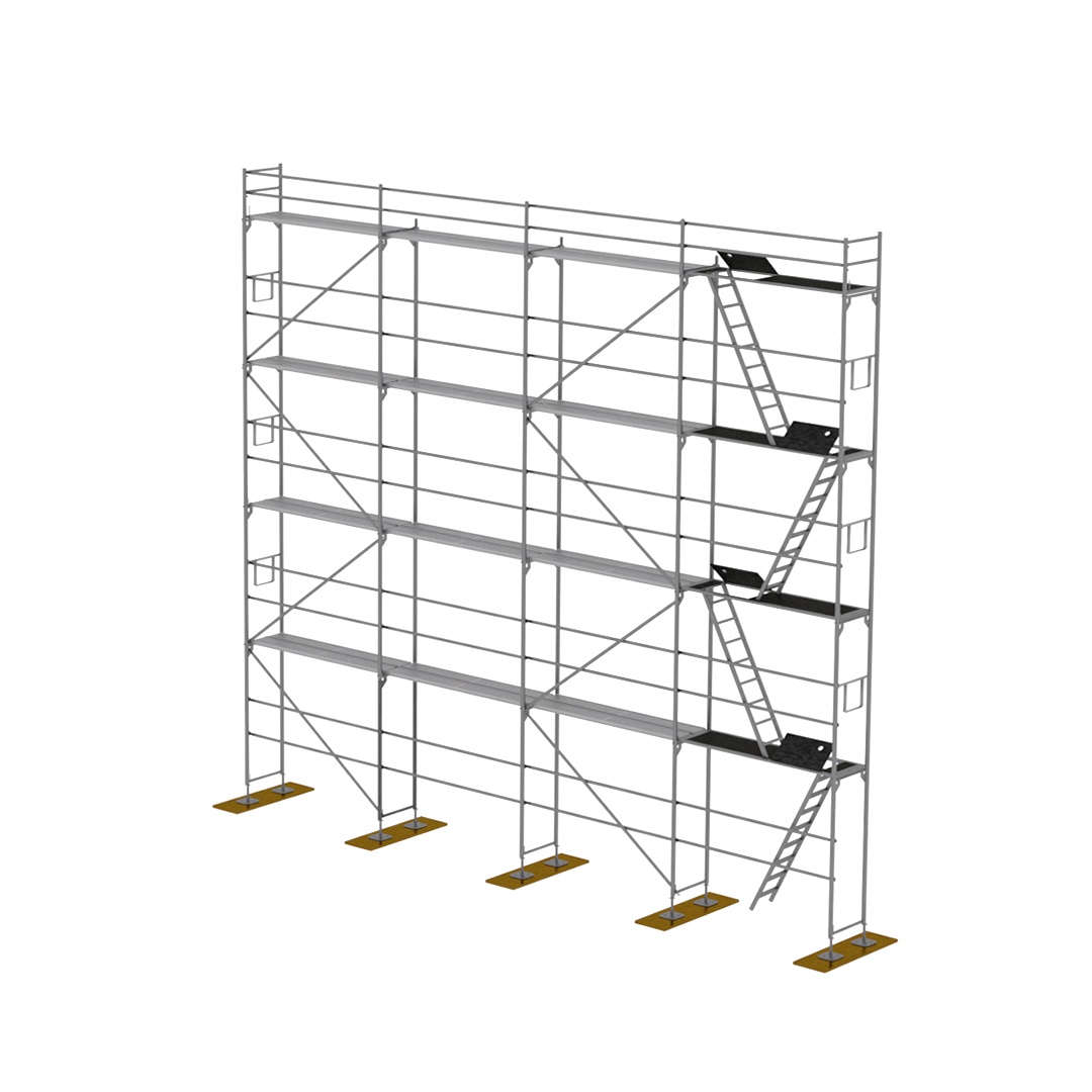 Prodám rámové lešenie L73(layher,alfix) sestava 124,8m2