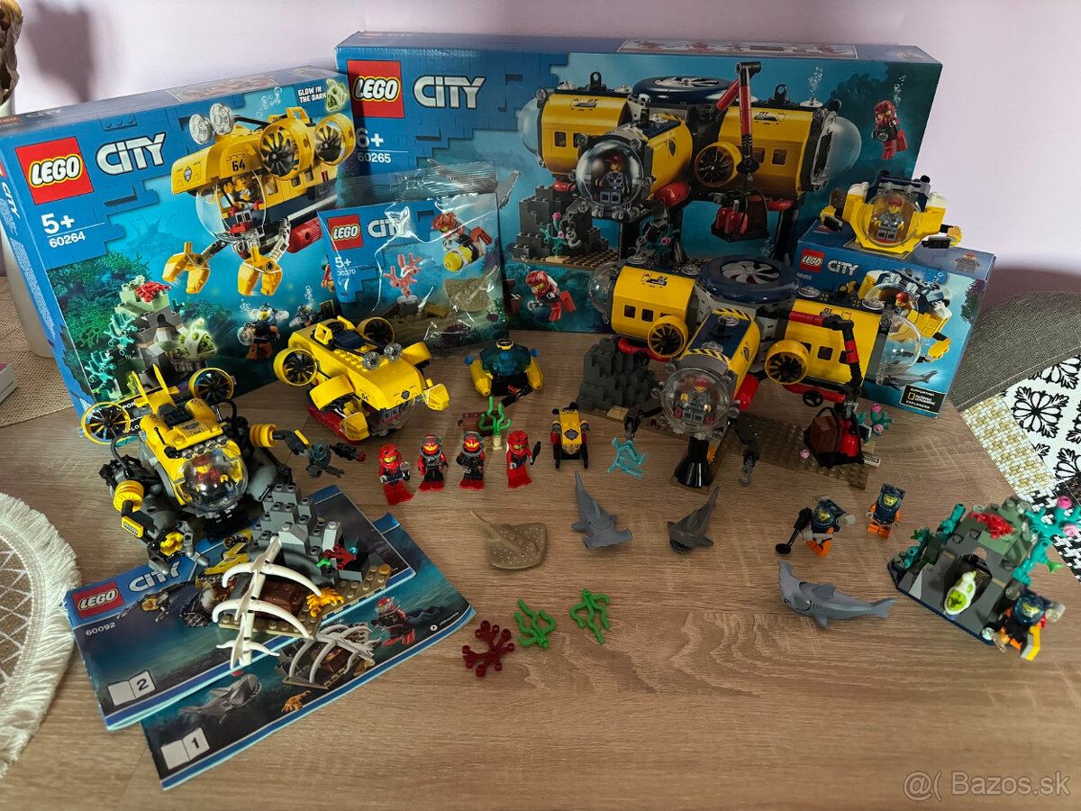 LEGO City Deep Sea Explorers 60265 + 60264 + 60263 + 60092