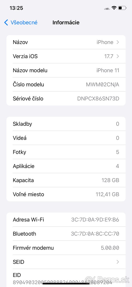 Predám Iphone 11, 128 gb , black